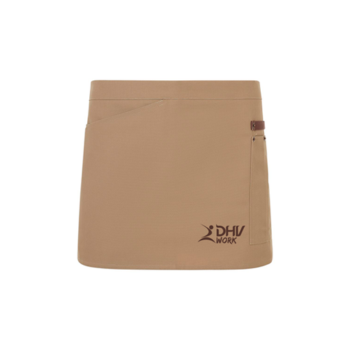 Avental curto canvas bicolor