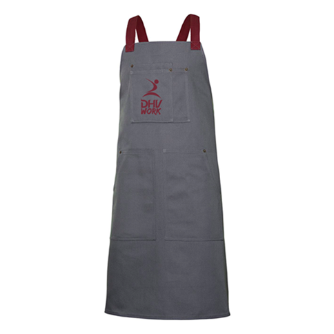 Avental com peito canvas bicolor - Image 4
